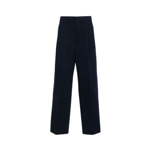 Ami Pleated Straight Leg Trousers