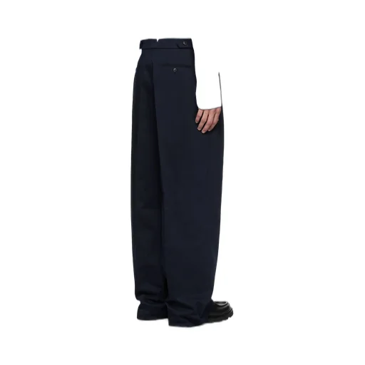 Ami Pleated Straight Leg Trousers