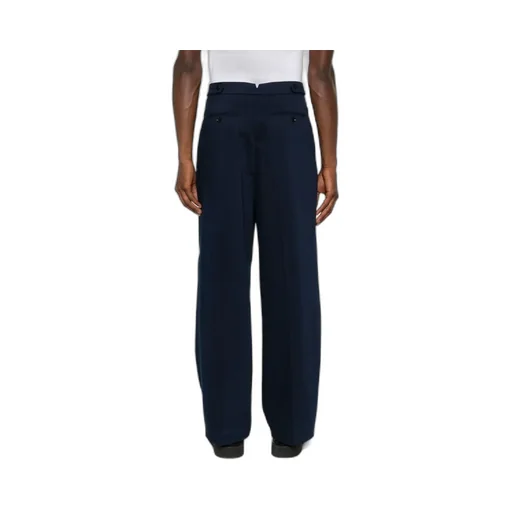 Ami Pleated Straight Leg Trousers