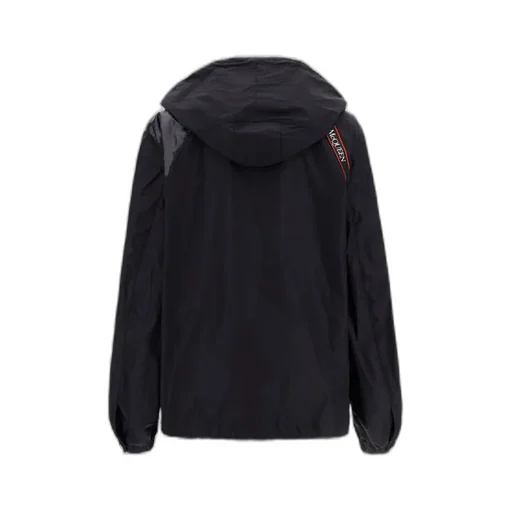 Alexander Mcqueen Logo Tape Detailed Windbreaker
