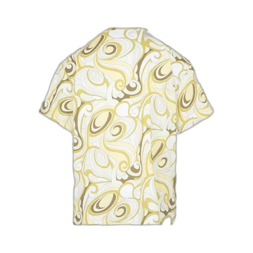Raf Simons Abstract Patterned Short Sleeve Shirt