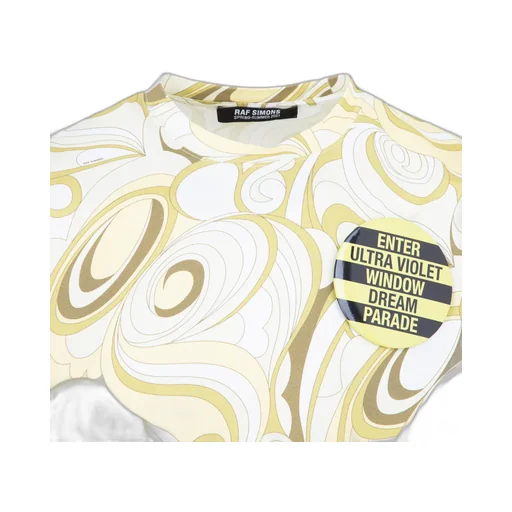 Raf Simons Abstract Patterned Short Sleeve Shirt