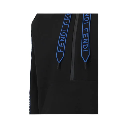 Logo-Tape Zip-Fastening Hoodie