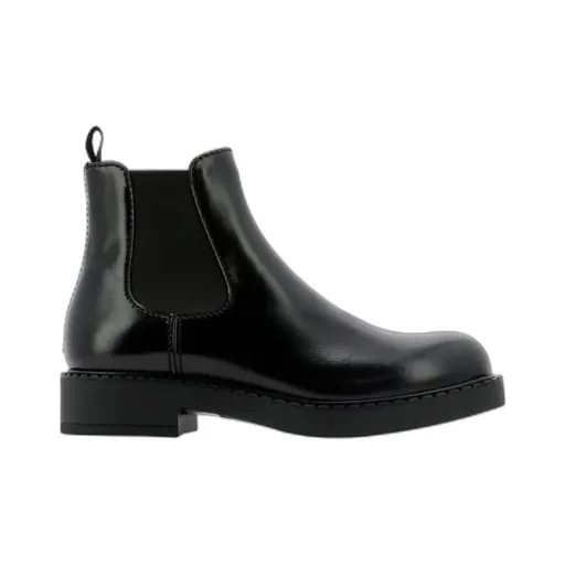 Brushed Leather Chelsea Boots