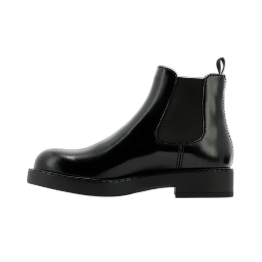 Brushed Leather Chelsea Boots