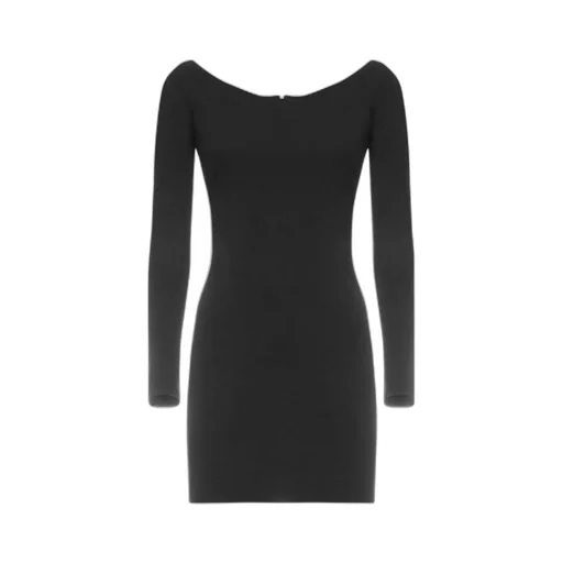 Off-The-Shoulder Long-Sleeve Dress