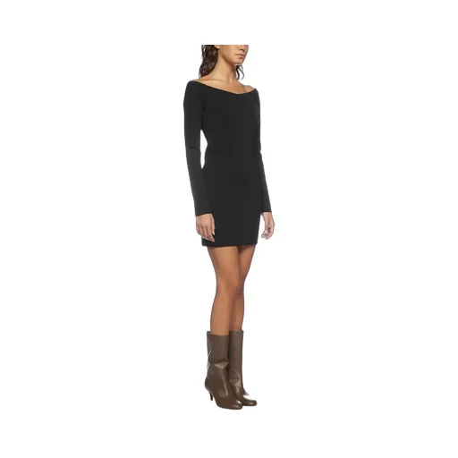 Off-The-Shoulder Long-Sleeve Dress