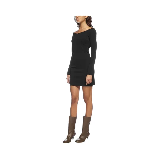 Off-The-Shoulder Long-Sleeve Dress