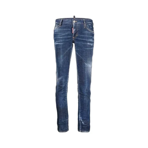 Distressed-Effect Cropped Skinny Jeans