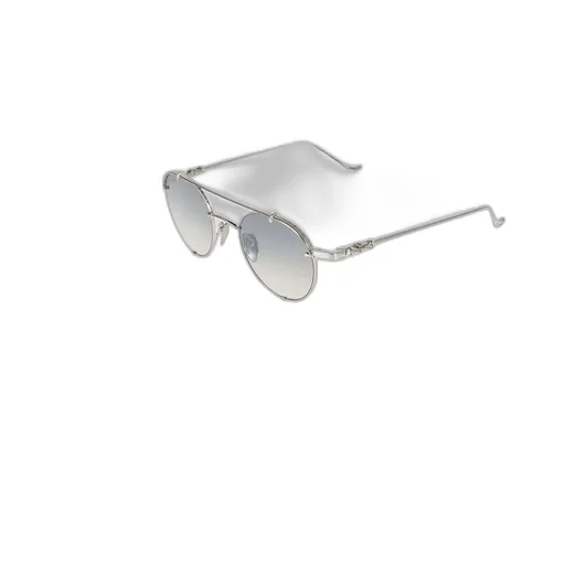 Round-Frame Metal Sunglasses