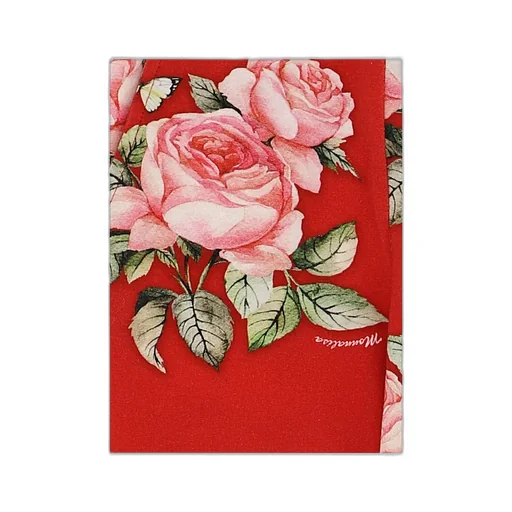 Rose Pattern Print Track Trousers