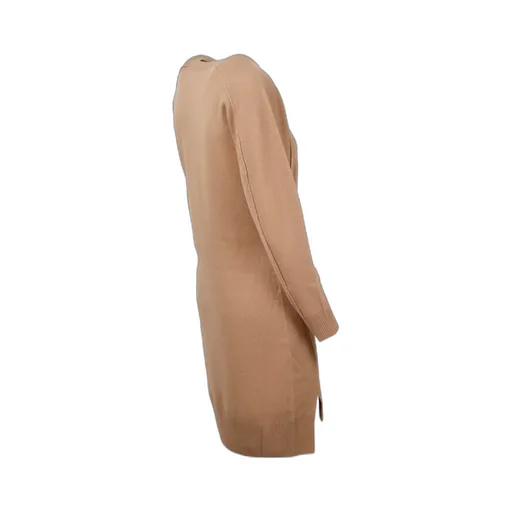 Side-Slit Wool Dress