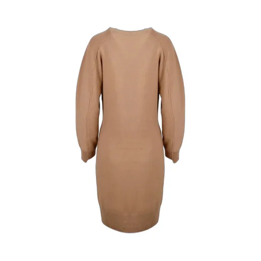 Side-Slit Wool Dress