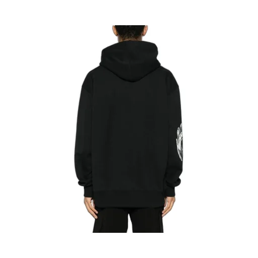 Y-3 Logo Printed Drawstring Hoodie