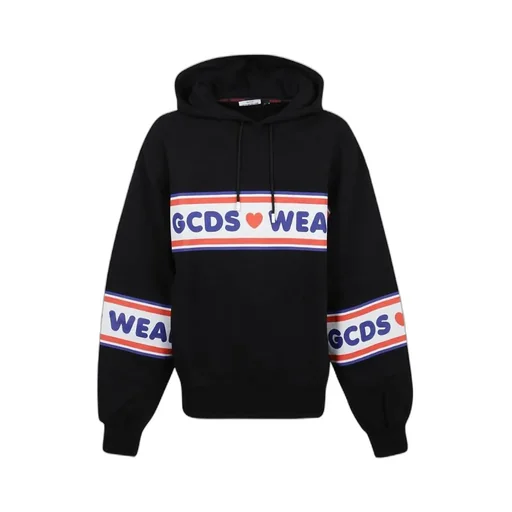 Gcds Logo Tape Printed Hoodie