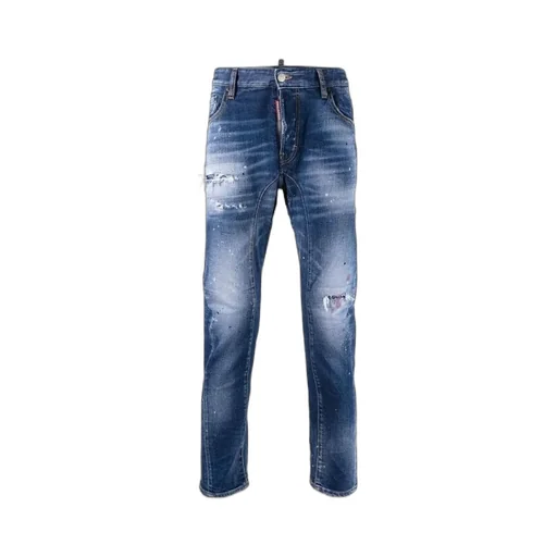 Tidy Biker Distressed-Effect Jeans