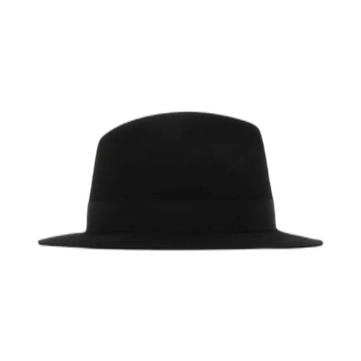 Saint Laurent Logo Plaque Fedora Hat