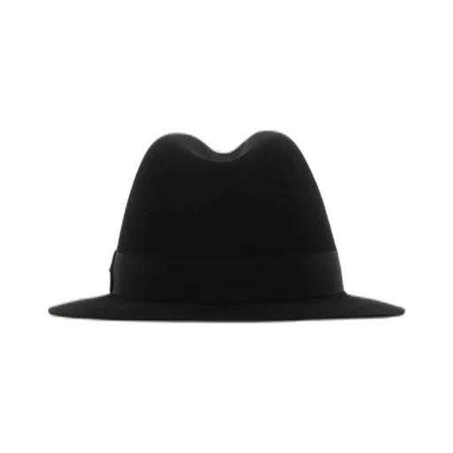Saint Laurent Logo Plaque Fedora Hat