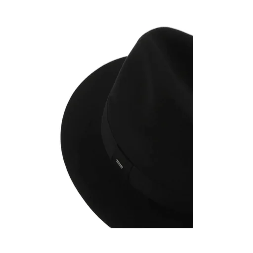 Saint Laurent Logo Plaque Fedora Hat