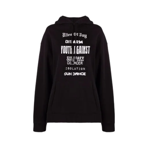 Raf Simons Slogan Patches Hoodie
