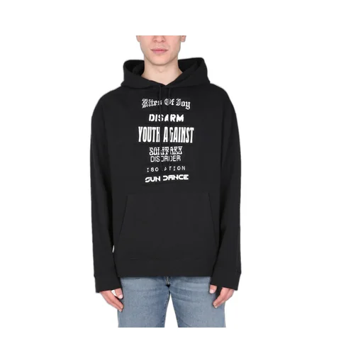 Raf Simons Slogan Patches Hoodie