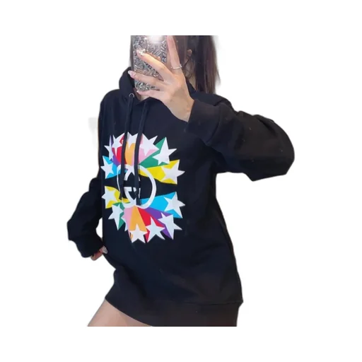Gucci Interlocking G Star Burst Print Hoodie