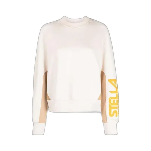 Stella Mccartney Logo Printed Panelled Sweatshirt