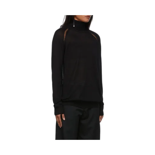 Ann Demeulemeester Turtleneck Distressed Jumper