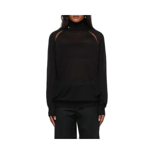 Ann Demeulemeester Turtleneck Distressed Jumper