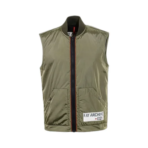 Fay Logo-Detailed Zipped Gilet