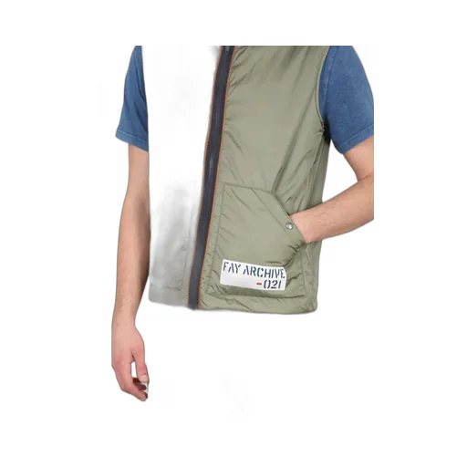 Fay Logo-Detailed Zipped Gilet