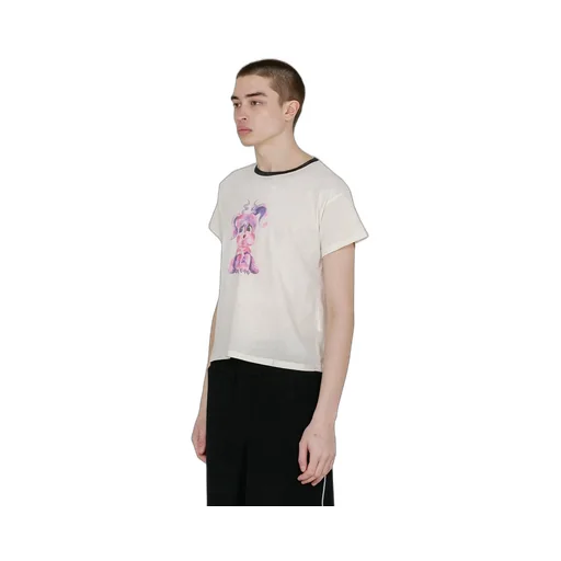 We11Done Monster Print Crewneck T-Shirt
