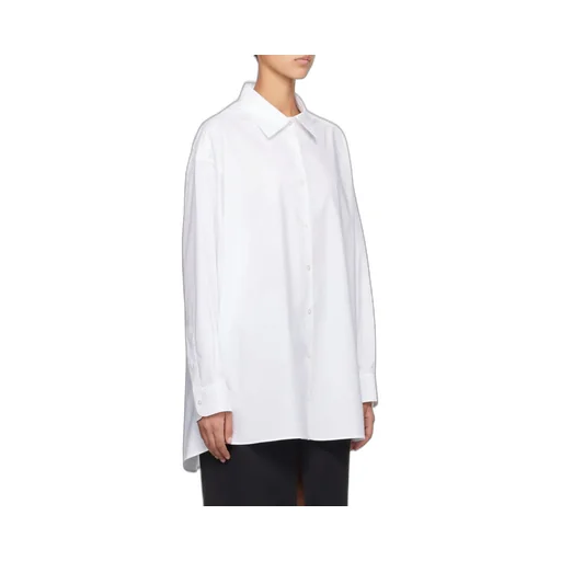 The Row Luka Curved Hem Shirt