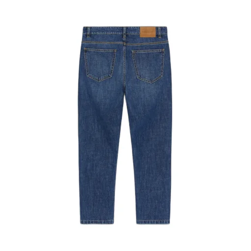 Mid-Rise Straight-Leg Trousers