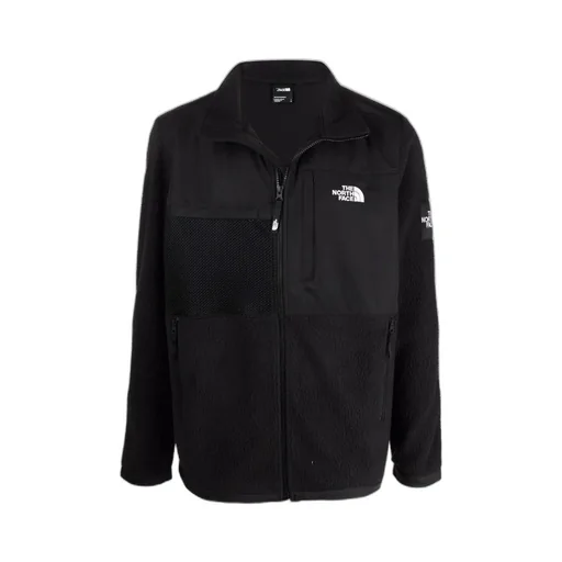 Black Logo Embroidered Casual Jacket