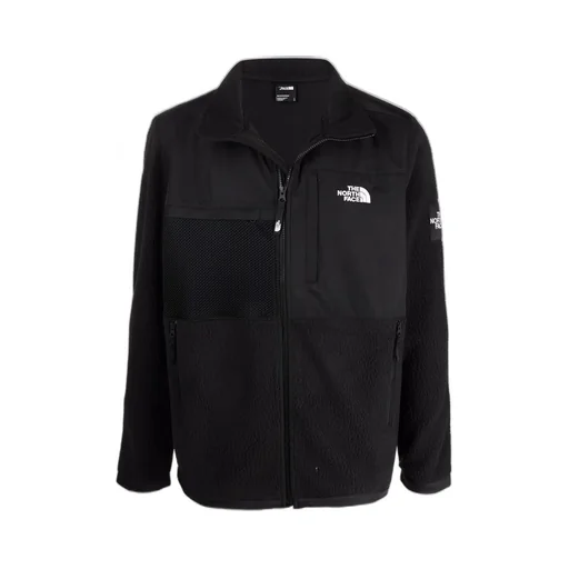 Black Logo Embroidered Casual Jacket