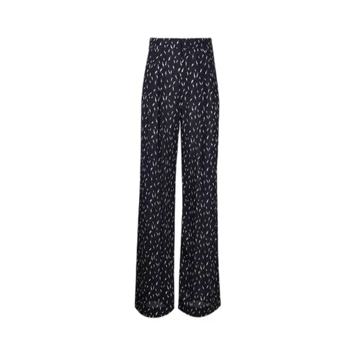 Graphic-Print High-Waisted Trousers
