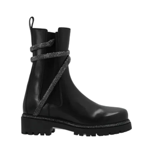René Caovilla Embellished Wrap-Around Boots