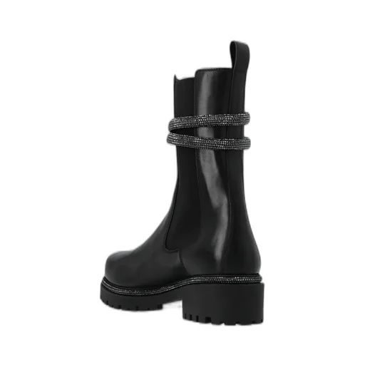 René Caovilla Embellished Wrap-Around Boots