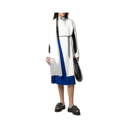 Hybrid Contrast Panel Coat