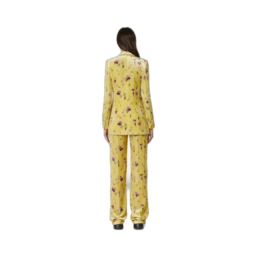 Rose Printed Suit Coat