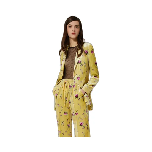 Rose Printed Suit Coat