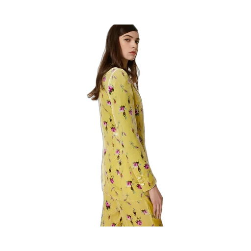 Rose Printed Suit Coat