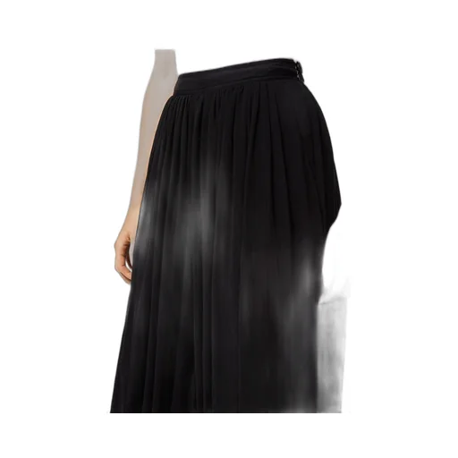 Black Wide-Leg Casual Pants