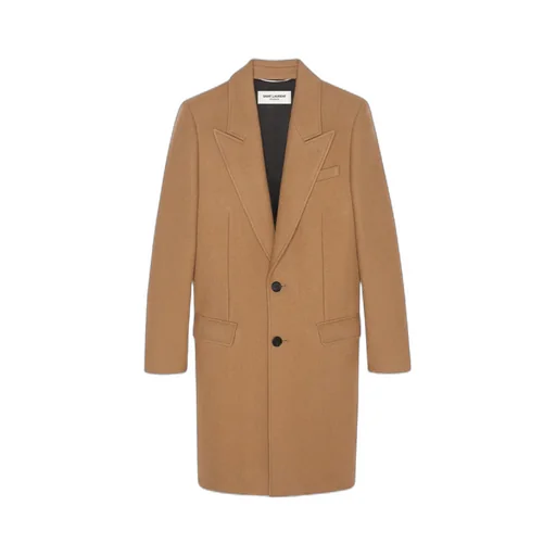 Single-Breasted Cashmere Coat