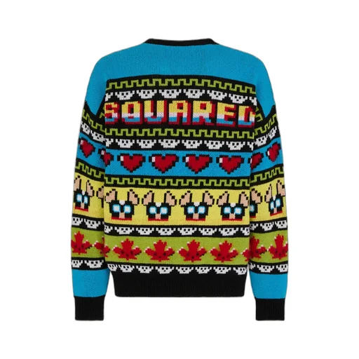 Dsquared2 Jacquard Crewneck Knitted Jumper