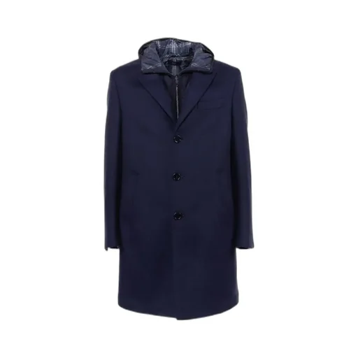 Detachable Lining Single-Breasted Coat
