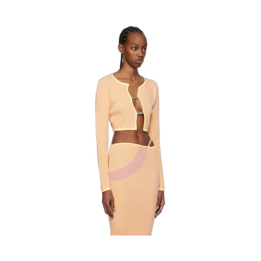 Gcds Comma Cropped Cardigan