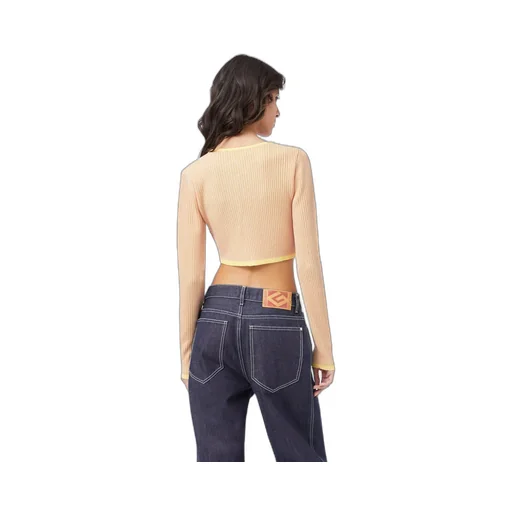 Gcds Comma Cropped Cardigan