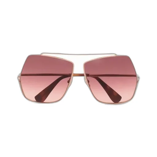 Oversized Geometric-Frame Aviator Sunglasses